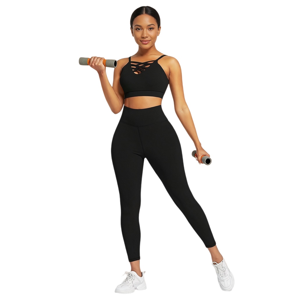 Fitness & Nutrition Lab - طقم يوجا نسائي من 3 قطع
