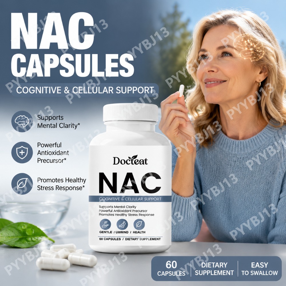 Nac N Acetyl Cysteine - كبسولات دوكتيت NAC المكملة الغذائية مع