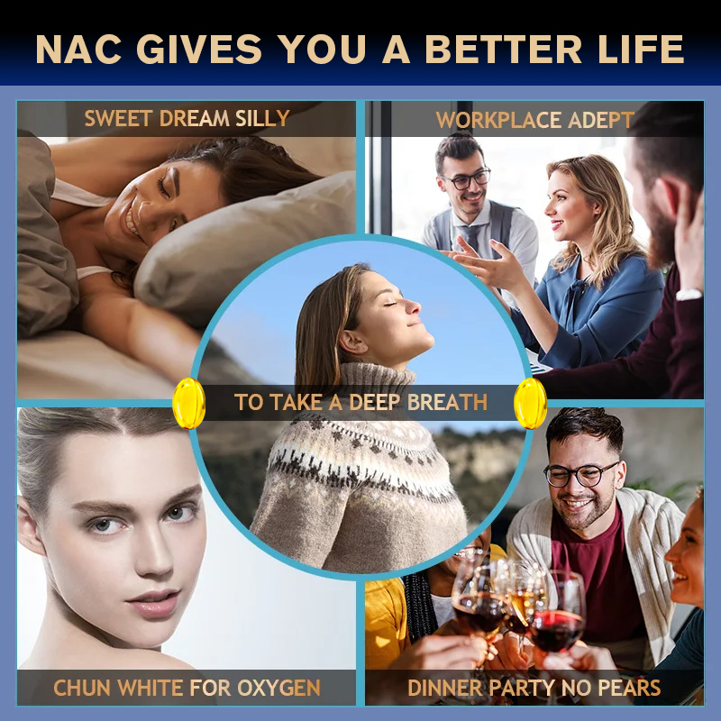 كبسولات جلوتاثيون ناك ، سيستين - مراجعة Nac N Acetyl Cysteine وسعره