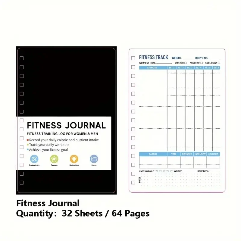 دفتر ملاحظات حلزوني لخطط التما - مراجعة Nutrition Fitness Plan وسعره