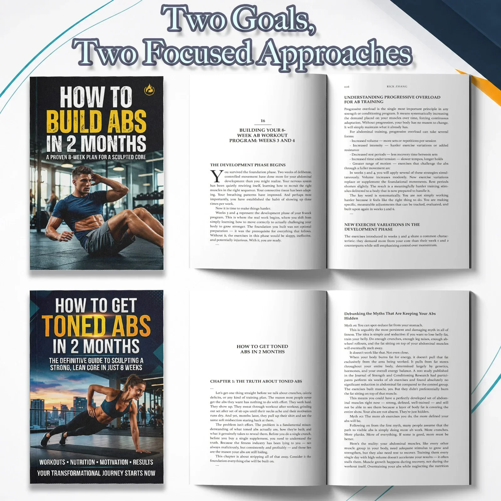 مجموعة من كتابين لتدريب عضلات  - مراجعة Nutrition Fitness Plan وسعره